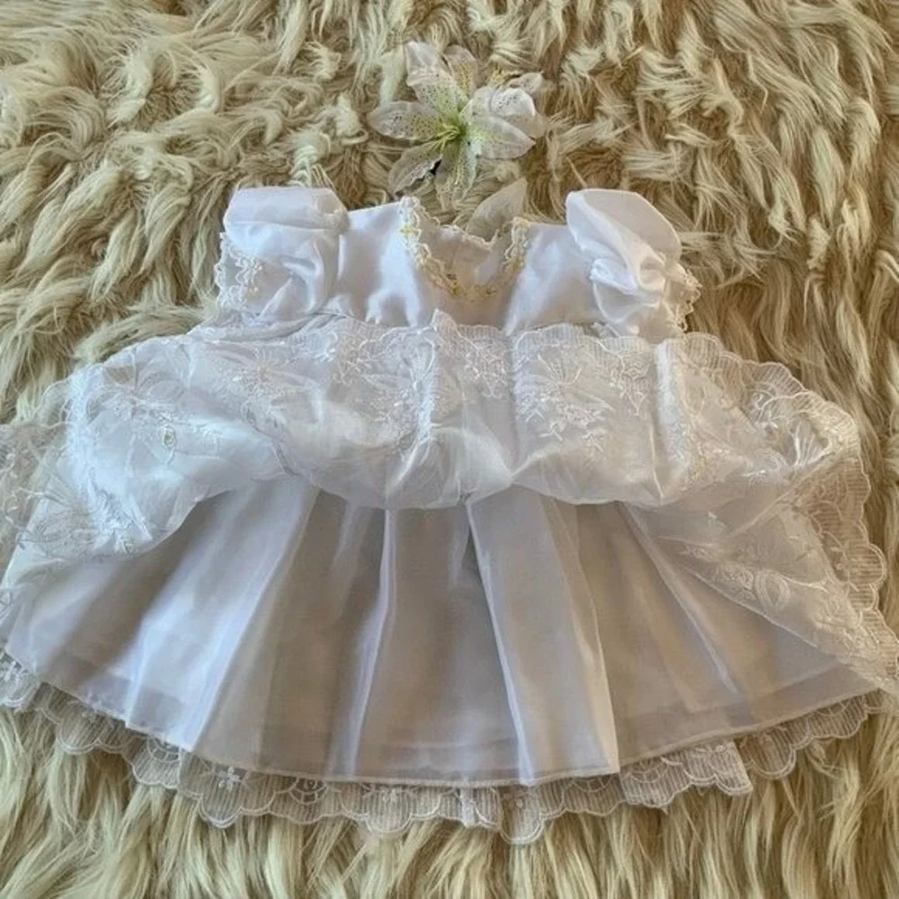 Baby Girl Christening Gown Baptism Set‎ 12-24 month